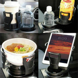 Car Drink Cup Holder Travel Coffee Bottle Water Stand Food Storage Mount