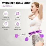 24 Knots Smart Hula Hoop Fitness Detachable Hoops Weight Hoola Hoops