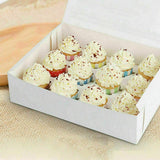 10x Cupcake Boxes 2/4/6/12 Holes Clear Window Cupcake Display Boxes Muffin Cups