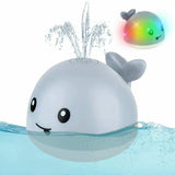 Whale Automatic Water Spray Bath Toy With LED Lights Baby Bathroom Toy Kids