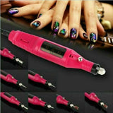 Electric Nail Drill Bits 24File Tool Kit Machine Acrylic Manicure Art Pen Shaper