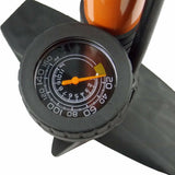 160 PSI High Pressure Air Pump Bicycle Bike Alloy Floor Dual Valve Gauge