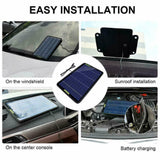 10W 5W Solar Panel Kit 12V Trickle Car Battery Charger Waterproof Boat