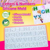 172x Alphabet Number Silicone Pendant Necklace Jewelry Resin Mould Casting Craft