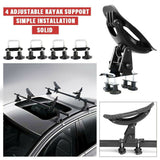 Universal Kayak Carrier w/ Straps 4 Saddle Watercraft Roof Rack Arm Canoe Loader