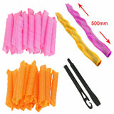 40PCS 50cm Magic Hair Curlers Curl Formers Spiral Ringlets Leverage Rollers