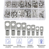 100X/170X/220X Tinned Battery Copper Cable Lugs Crimp Terminals Set