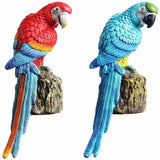 Decor Lamp Solar Torch Led Parrot Light Waterproof Garden Yard Lantern Bird Path