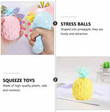 3D Pineapple Squeeze Ball Stress Relief Autism Anxiety Sensory Fidget Toy