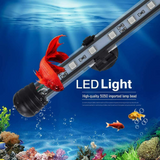 Set of 18CM Aquarium LED Aqua Fish Tank Light Blue White Digital LCD Thermometer