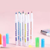 Multicolored 8/12/24 Color Super Squiggles Outline Marker Pen Set Painting Art