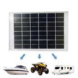 10W 12V Solar Panel Kit Power Charging Battery Charger Caravan Camping