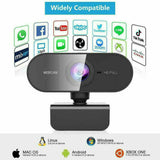 Full HD 1080P Webcam with Microphone USB Streaming Camera For PC MAC Laptops