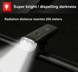 Waterproof Rechargeable LED Bike Bicycle Light USB Cycle Front Back Headlight