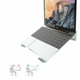 Portable Aluminium Laptop Stand Tray Holder Riser For iPad MacBook Notebook