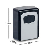 Wall Mounted High Security Steel Storage 4 Digit Key Box With Combination Lock