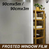 Sand Blast Clear Privacy Frosted Removable PVC Window Glass Film 3M 5M