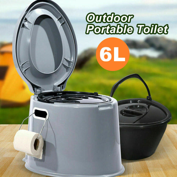 Outdoor Portable Toilet 6L Camping Potty Caravan Travel Camp Boating