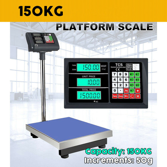 150kg Electronic Computing Digital Platform Scales Postal Shop Scale Weight