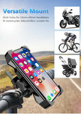 Bike Phone Holder Handlebar Mount 360° Rotation for Motorcycle Bicycle MTB Pram