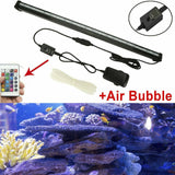 LED Aquarium Lights Submersible Air Bubble RGB Light for Fish Tank Underwater