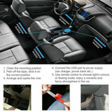 4X 12V 12LED RGB Car Interior LED Strip Lights Wireless Remote Control Music