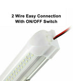 2 X72 LED Strip Lights Bars 12V Car Interior Lamp for Van Caravan Boat Camping