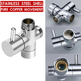 Stainless Steel Handheld Douche Bidet Toilet Spray Shower Shattaf Diverter Silver/Black