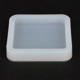 2pcs Coaster Cup Mat Mold Round Square Silicone Mould DIY Epoxy Resin Casting