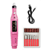 Electric Nail Drill Bits 24File Tool Kit Machine Acrylic Manicure Art Pen Shaper