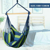 Garden Portable Hanging Hammock Chair Swing Outdoor Camping Soft Cushions
