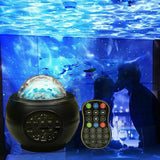 Projector Night Light Galaxy Starry Night Lamp LED Star Ocean Wave Projector KC