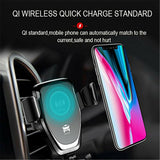 Qi Wireless Car Fast Charger Phone Mount Holder for 13 12 11 XS XR 8 Samsung S10