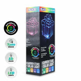 Christmas By Sas® Gift Box Solar Light LED Colour Changing 75cm Auto Sensor