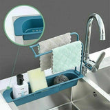 Home Kitchen Kit Telescopic Sink Rack Holder Expandable Storage Drain Basket