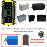 1x Car Battery Charger 12V/24V LCD Smart Battery Repair Boat Caravan Truck