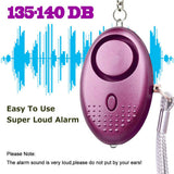 3X 140dB Personal Alarm Self-defense Keychain Emergency Siren Song Safety Torch