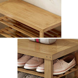 Multiple Layers Natural Bamboo Organizer Shoe Rack Storage Household Shelf Stand