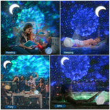 3In1 LED Galaxy Starry Night Light Projector 3D Ocean Star Sky Party Lamp Gift