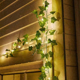 10M LED Solar Powered Ivy Fairy String Lights Garden Outdoor Wall Fence Light