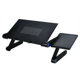 Portable Foldable Laptop Stand Desk Table Tray Adjustable Sofa Bed Mouse Pad