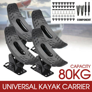 Universal Kayak Carrier w/ Straps 4 Saddle Watercraft Roof Rack Arm Canoe Loader