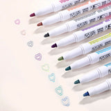 Multicolored 8/12/24 Color Super Squiggles Outline Marker Pen Set Painting Art