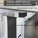 Hanging Folding Waste Bin Kitchen Garbage Can Cabinet Rubbish Container Box Home