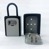 4-Digit Combination Lock Key Safe Storage Box Padlock Security Home Outdoor