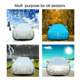 UV Resistant 3Layer Aluminum 3XXL Waterproof Outdoor Car Cover Double Thick Rain