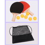 Retractable Net Table Tennis Paddle Bats 6 Balls Instant Portable Ping Pong Set