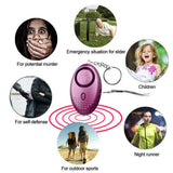 3X 140dB Personal Alarm Self-defense Keychain Emergency Siren Song Safety Torch