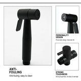 Stainless Steel Handheld Douche Bidet Toilet Spray Shower Shattaf Diverter Silver/Black