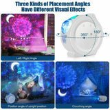 3In1 LED Galaxy Starry Night Light Projector 3D Ocean Star Sky Party Lamp Gift